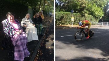 World cycling excitement for Harrogate care home